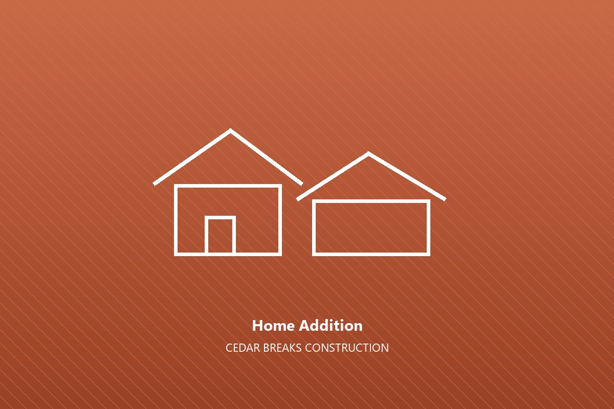 Home addition built by Cedar Breaks Construction